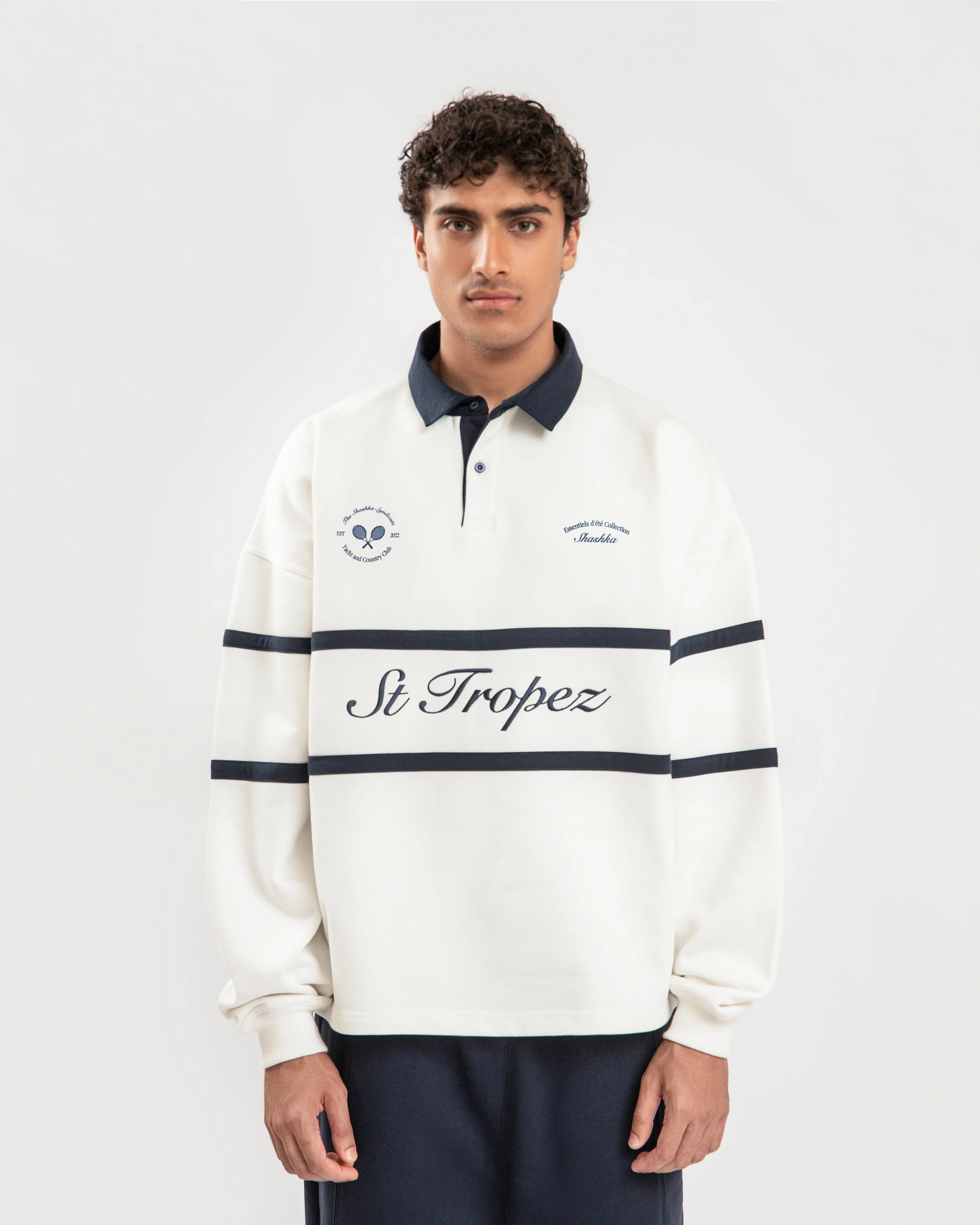 St Tropez Long Sleeve Polo - Image 5