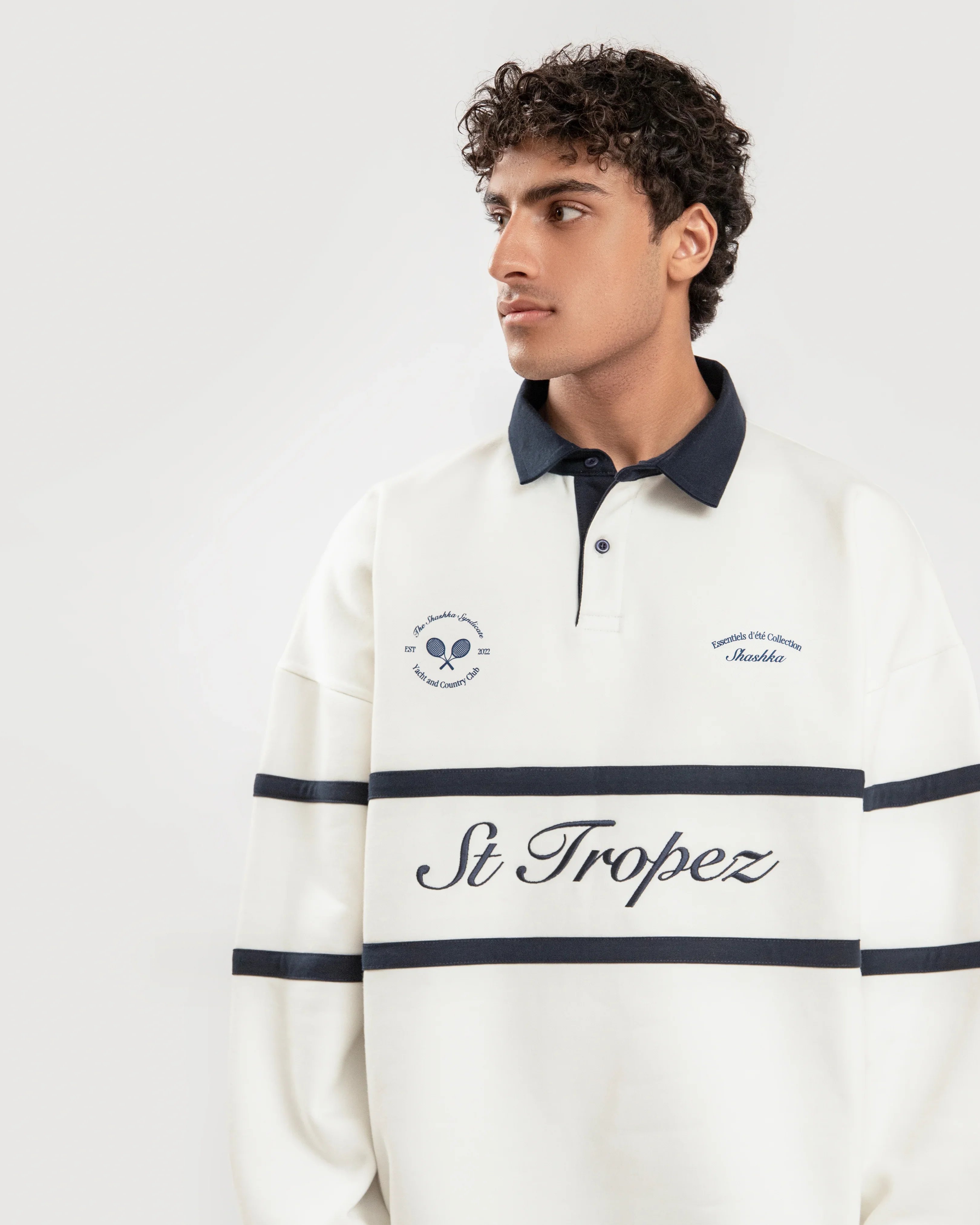 St Tropez Long Sleeve Polo - Image 6