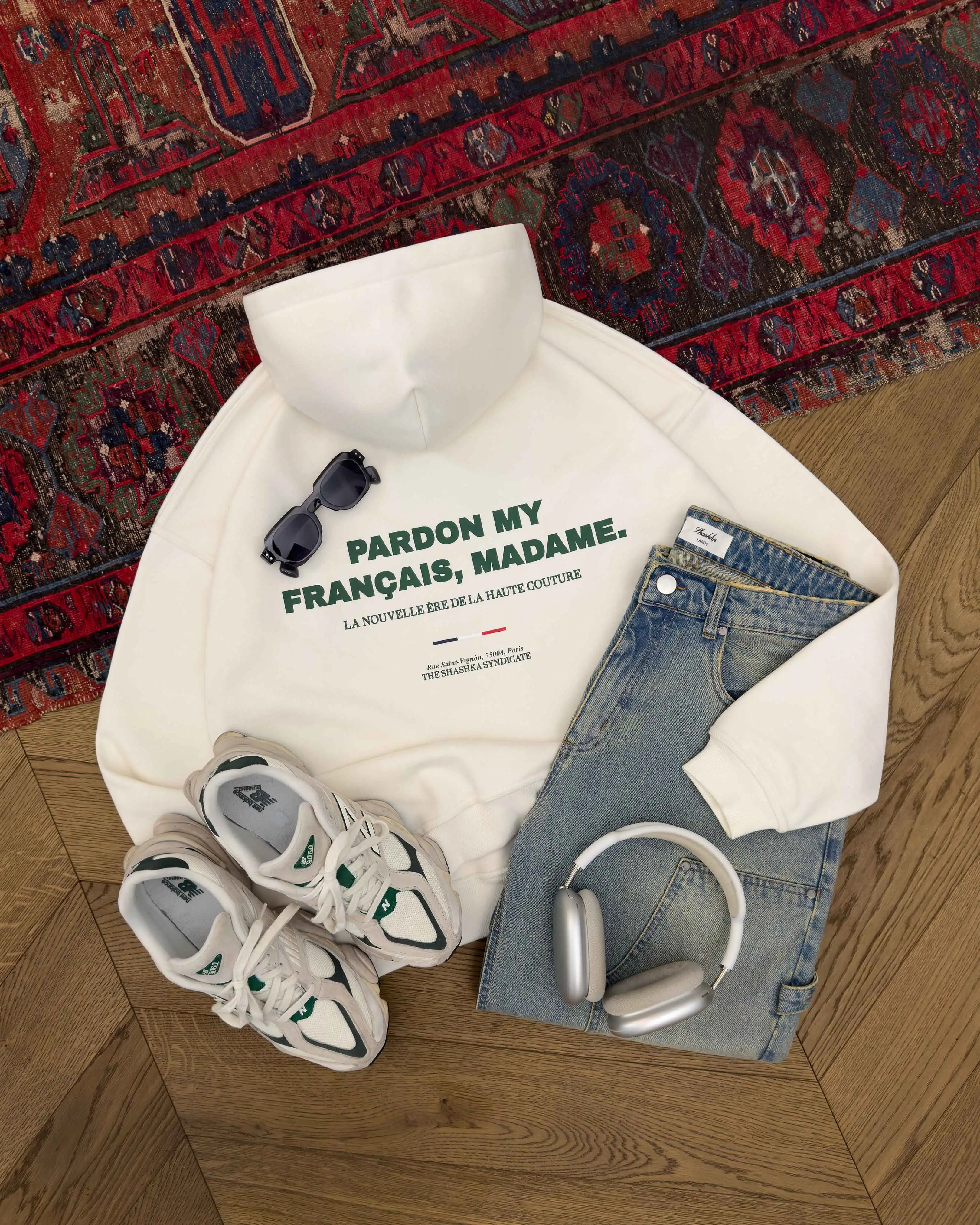 Pardon My Francais Classic Hoodie - Image 4