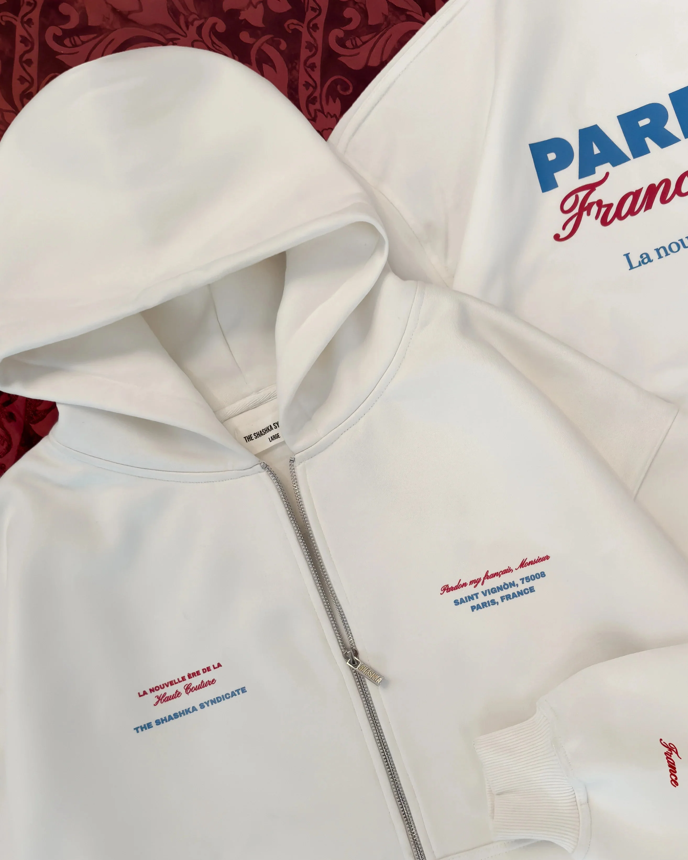 Pardon My Français Monsieur Zip Hoodie - Image 4