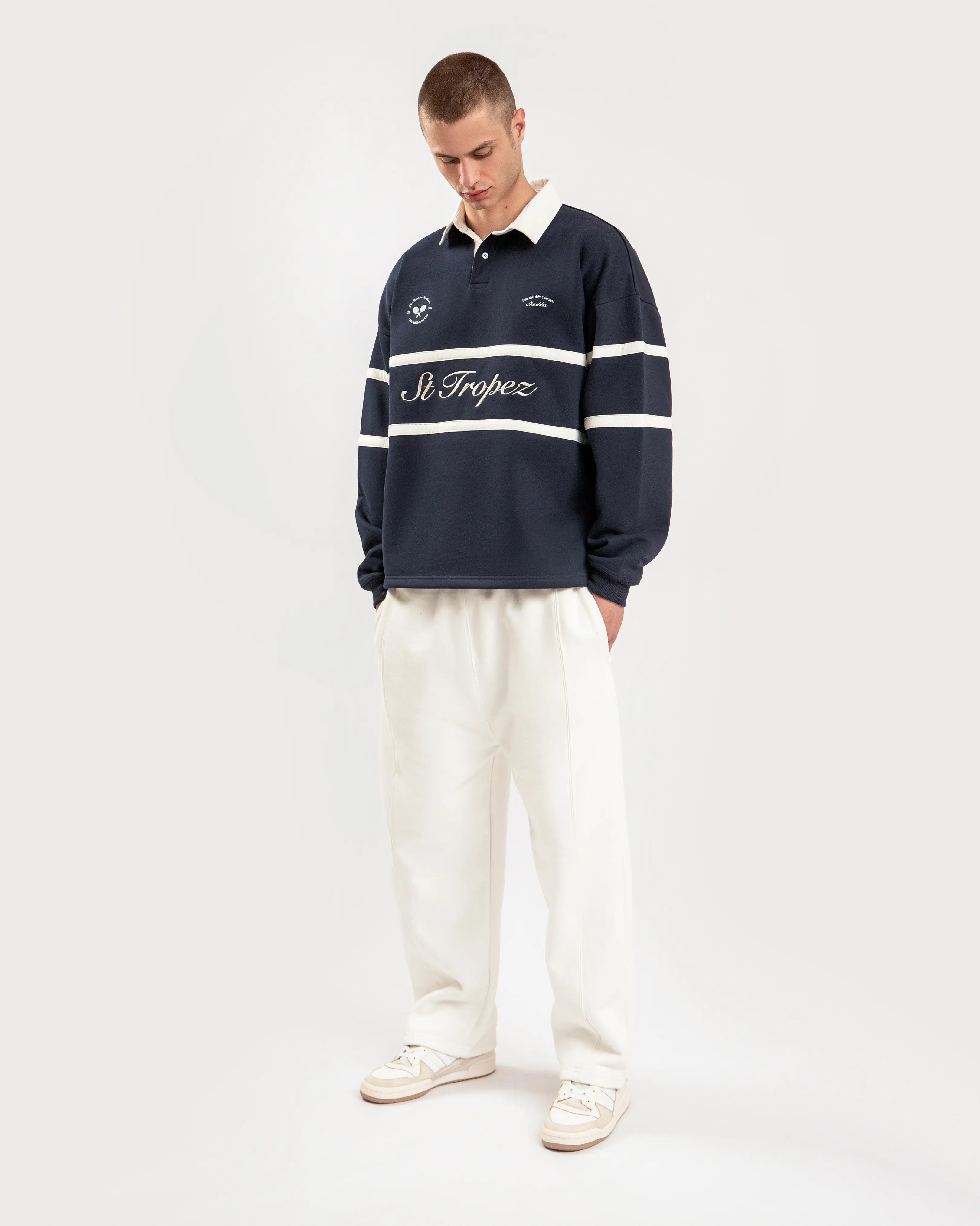 St Tropez Long Sleeve Polo - Image 4